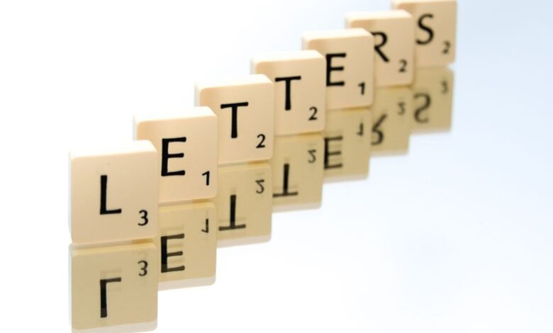 random string of letters showcases gibberish